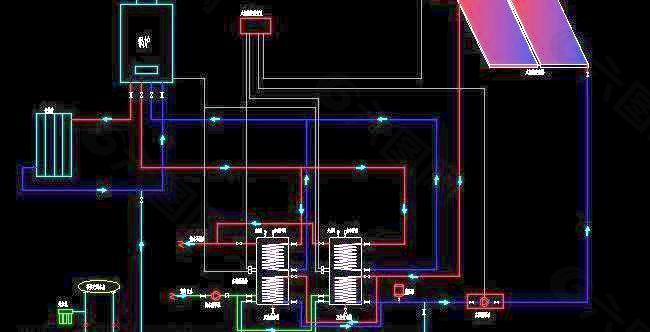太阳能采暖系统图