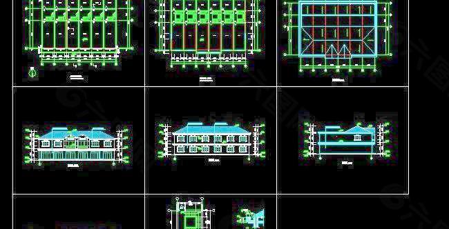 一套二层商住楼设计方案图