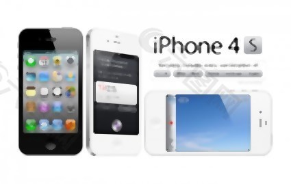 高分辨率的iPhone 4 / 4 PSD模板