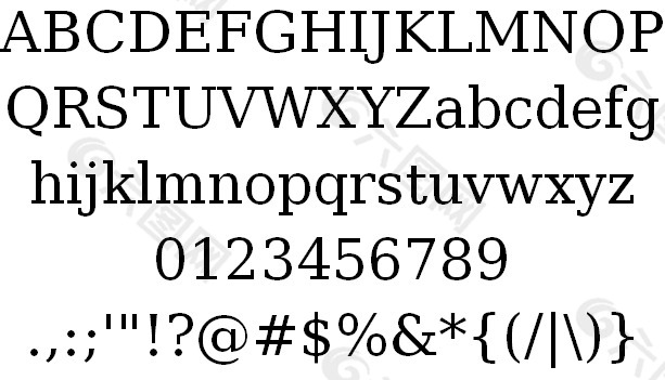 DEJAVU serif字体