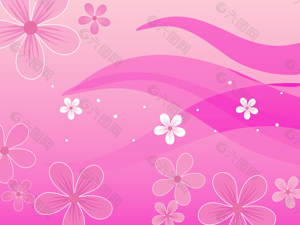 粉红色背景的花朵背景素材免费下载(图片编号:1998751)
