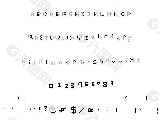 用奥德丽字体数字字体设计元素素材免费下载 图片编号 六图网