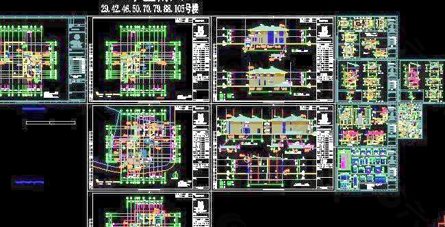 上海佘山千万级别墅豪宅施工图  21x17