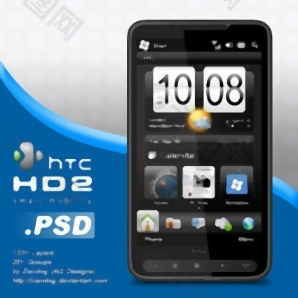 HTC HD2手机免费PSD