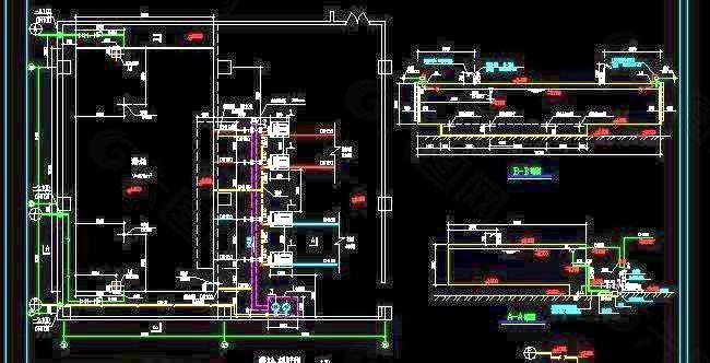 消防水池、水泵房平面图
