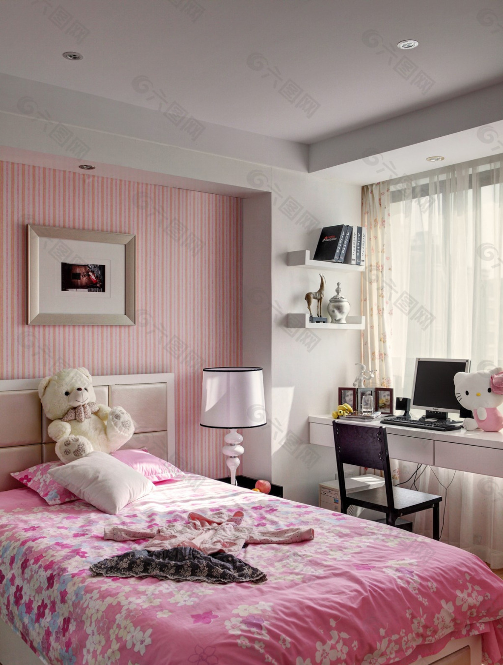 粉色少女卧室|空间|家装设计|Zsy--烁 - 原创作品 - 站酷 (ZCOOL)