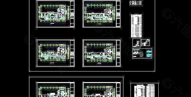 空调设备电气施工图