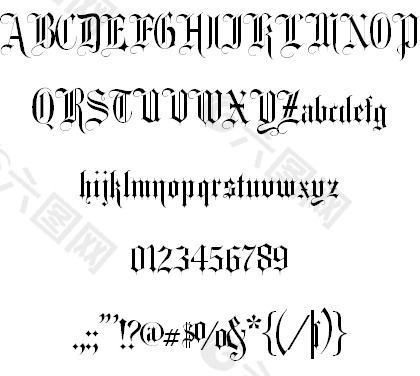 花式卡文本字体