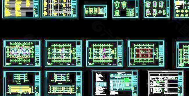 砖混宿舍建筑图