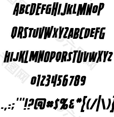 火力BB字体