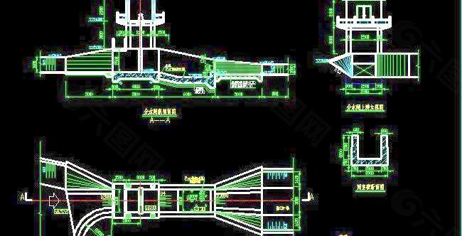 分水闸水利结构设计施工图