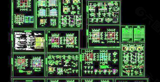 三层私人住宅楼建筑施工图 12x12