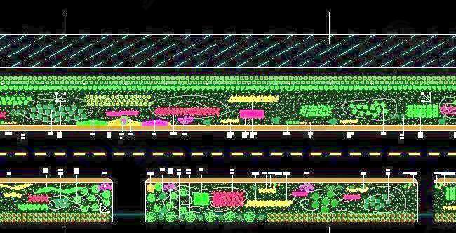 道路绿化带图纸