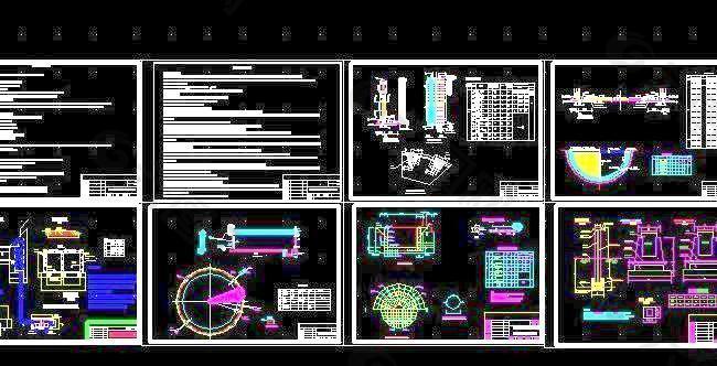 50~1000方水池设计施工图(5张)