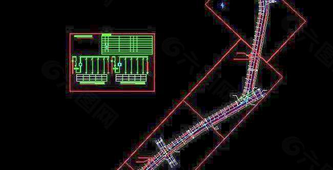 东京道路照明平面图及系统图