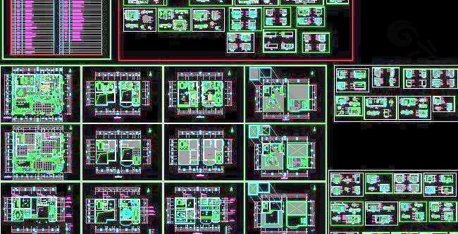 cad全套别墅装修图