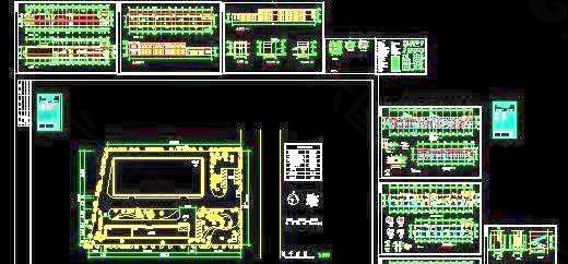 2层框架社区活动中心建筑结构施工图