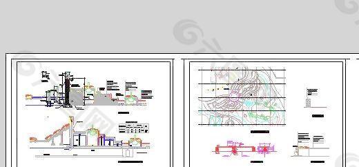 水景小品及跌水大样图