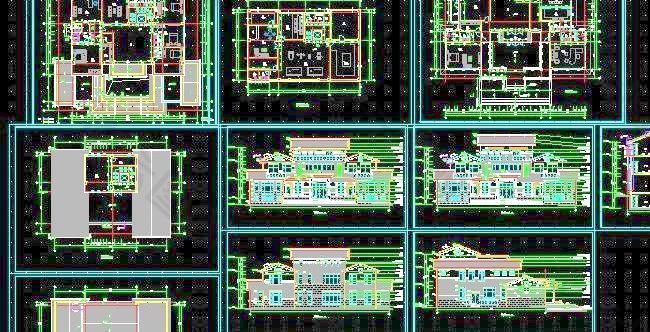 单体别墅设计施工图27x21