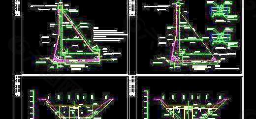 重力坝剖面立面图
