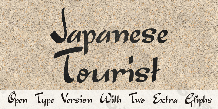 日本旅游的字体
