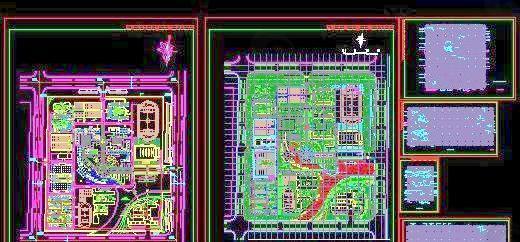 某学校绿化规划设计平面图