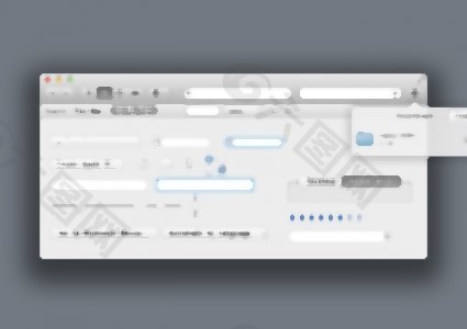 狮子OSX用户界面工具箱PSD