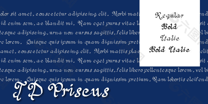 JD priscus字体