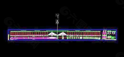 桥型方案-斜拉桥总体布置图