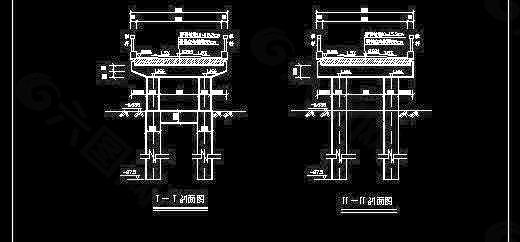 某桥纵横断面简图