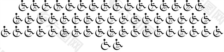 JLR轮椅字体