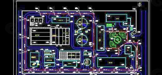 某污水处理厂总平面图