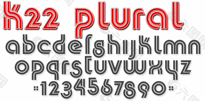 多字体K22