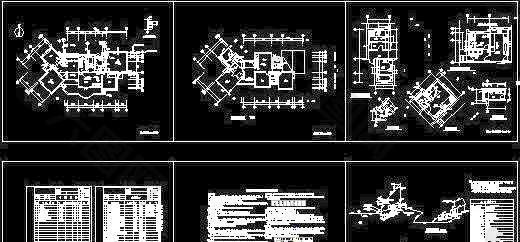 别墅给排水全套平面图
