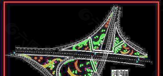 高速公路绿化设计图