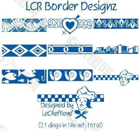 LCR边界designz字体