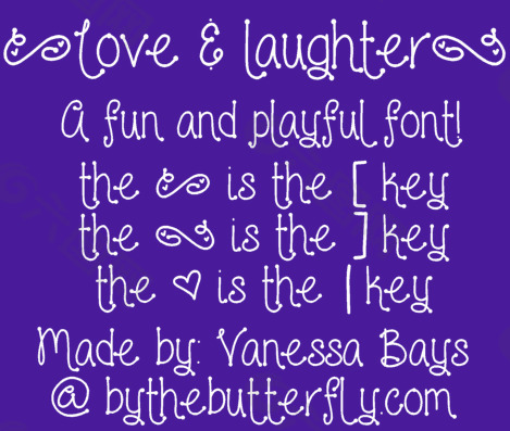 爱与欢笑的字体