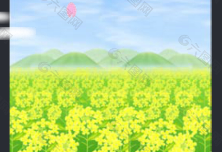 黄色花草