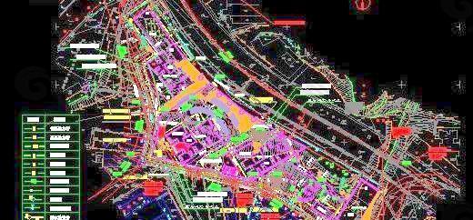 给排水、消防管网总平面图