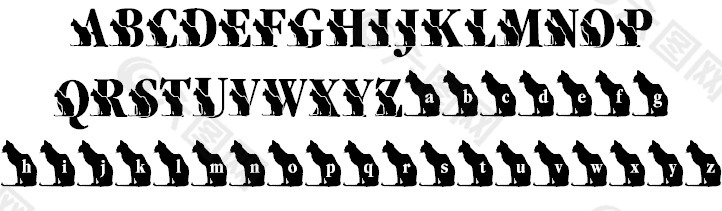 LMS吉的猫的字体