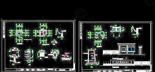 某厂房门房及围墙施工图