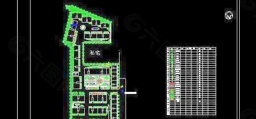 某小区绿化平面图