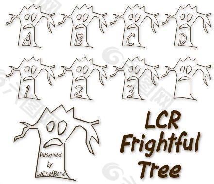 LCR firghtful树字体