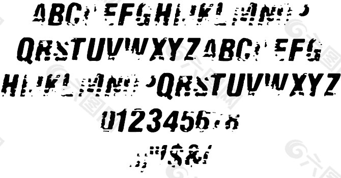 旧传真字体