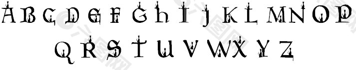 金字塔的咕噜声的字体