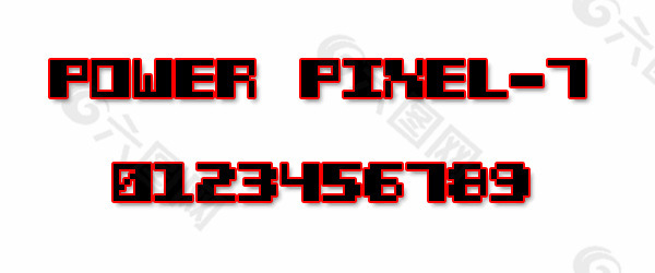 电力pixel-7字体