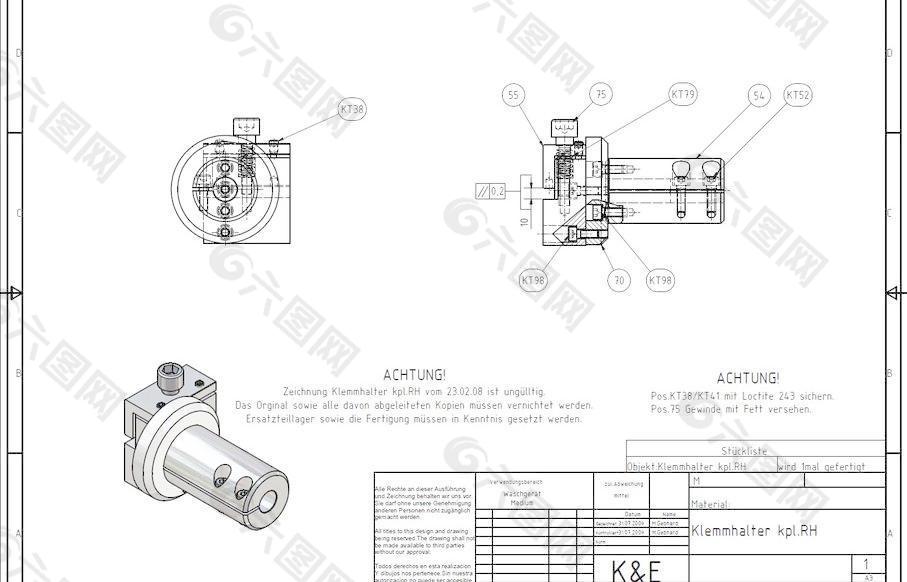 klemmhalter RH