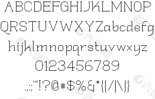 quadlateral字体