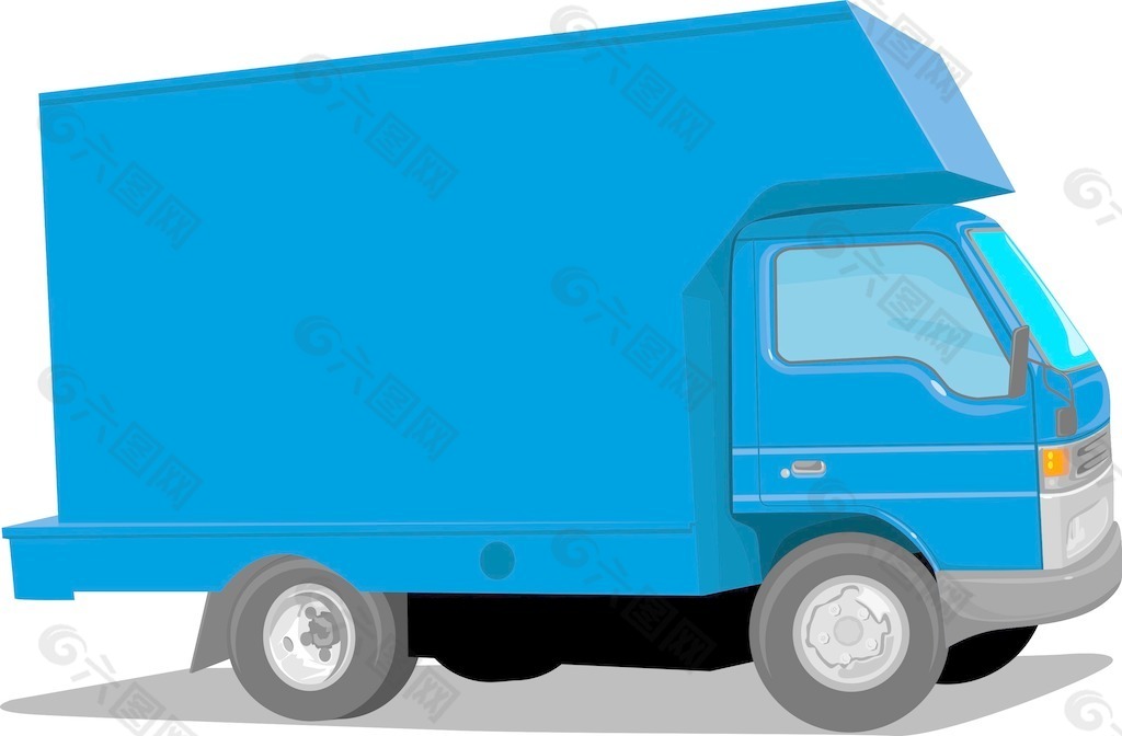 蓝色卡车搬运工