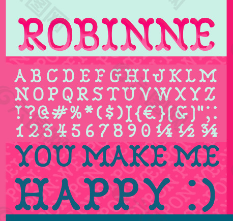 robinne字体